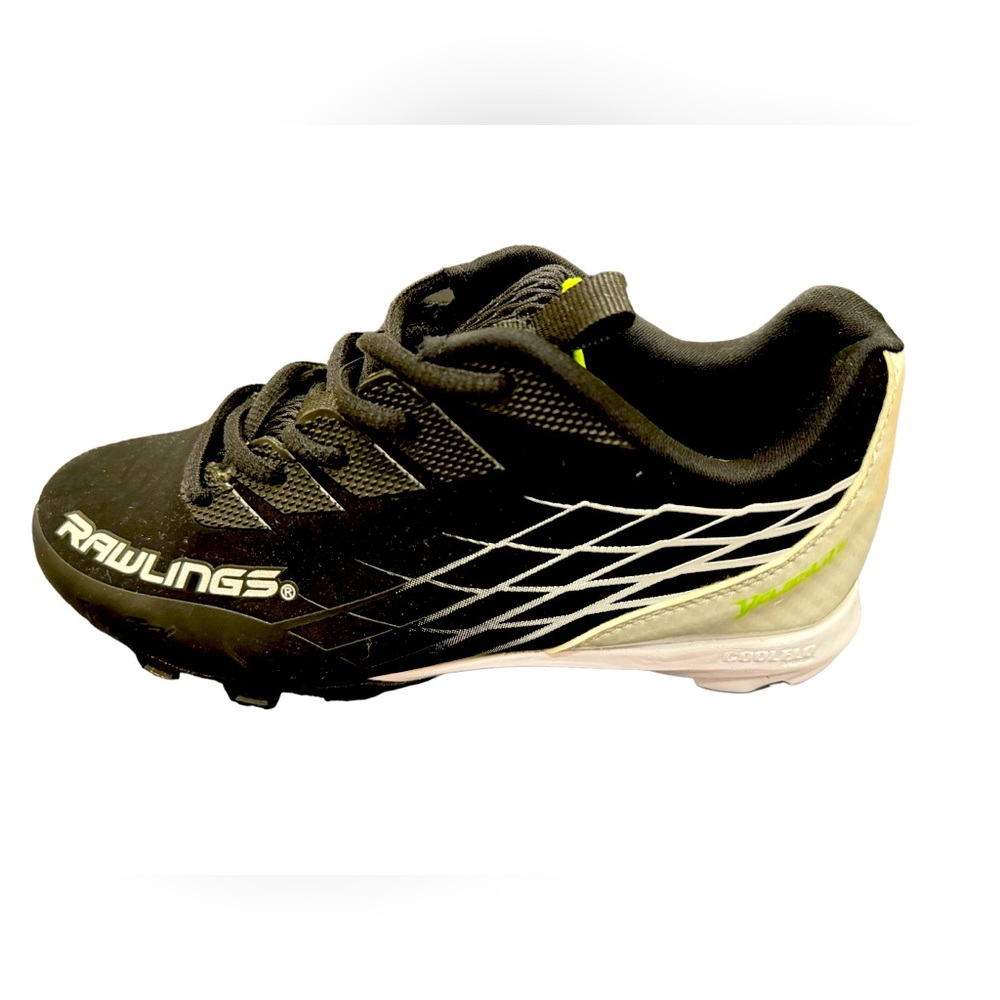 NWOT- Rawlings - Cleets - Youth - Size 2 1/2 - Coolflow - Velocilite - Black